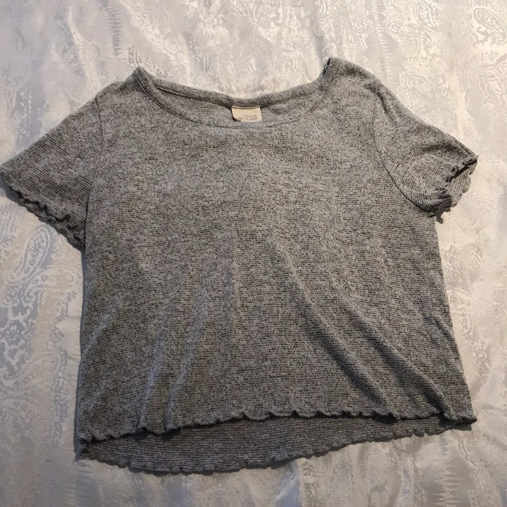 Gray midi top